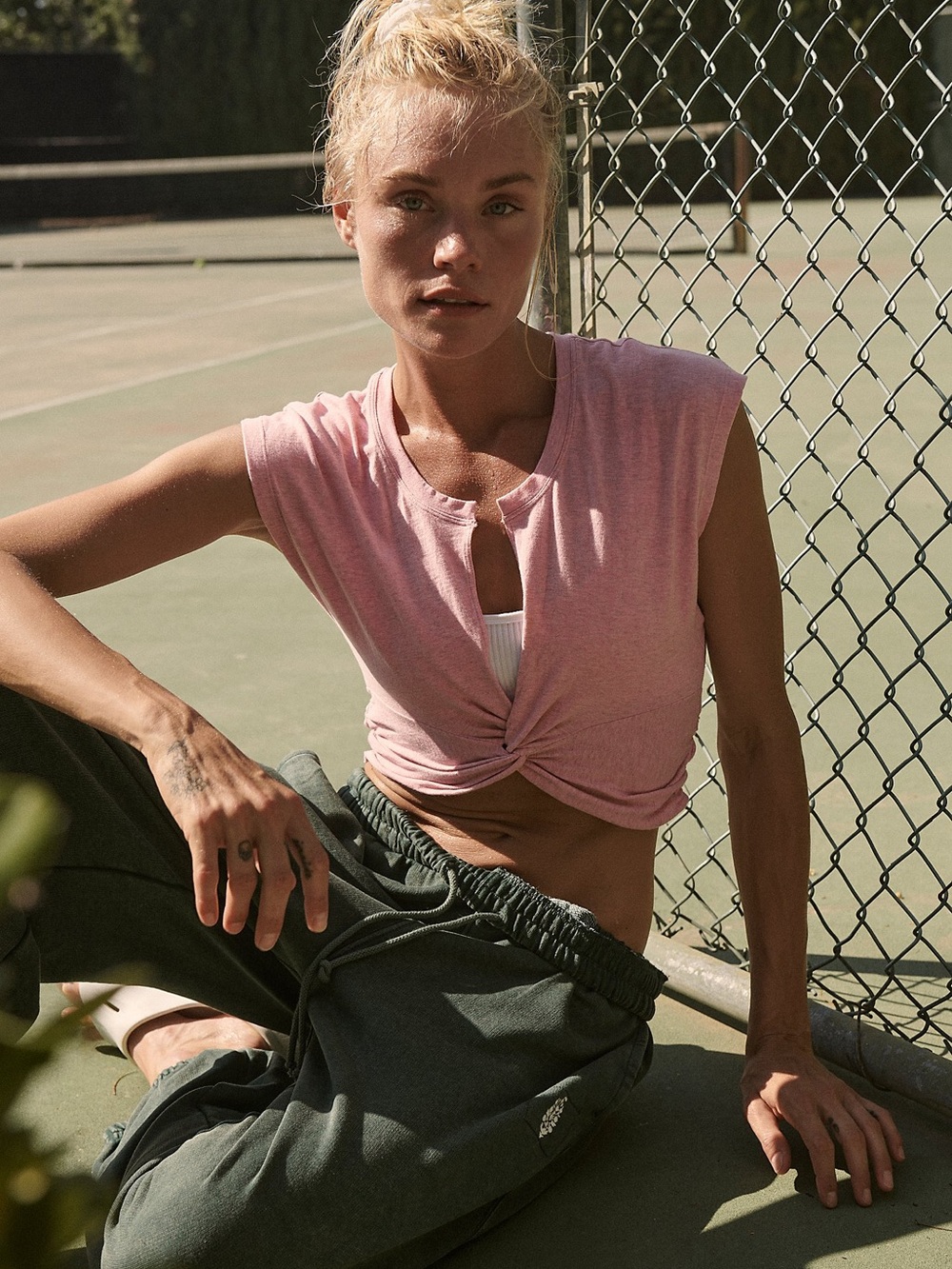 FP Movement Twist And Shout Tee Pink